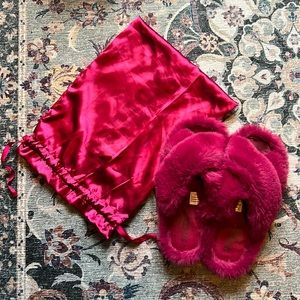 Apparis Biba Slippers, 10, Raspberry